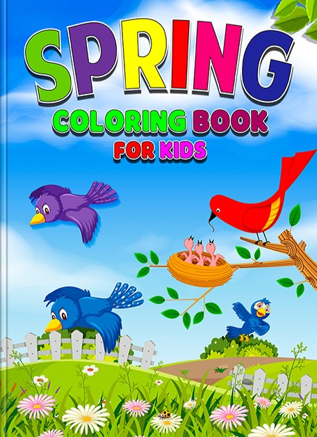 Spring Coloring Book for Kids
